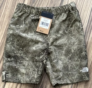The North Face NWT Boys Camo Flash Dry Shorts Size Medium 10-12 Green Pull On - Picture 1 of 4