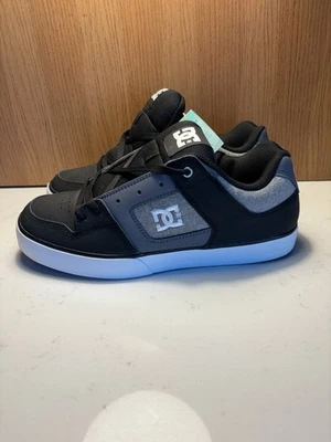 NWT DC Shoes Pure Mens Skate Sneakers in Black Grey - 13US - Image 1 of 4