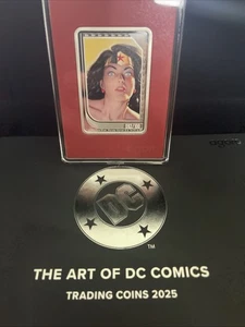 2025 Agoro NIUE $2 DC Comics Trading Coins Wonder Woman Ruby Mintage #92/100 - Picture 1 of 4