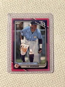 2024 Bowman #BP-126 Tre' Morgan Prospects Pink #/175 Rays MLB - Bild 1 von 2