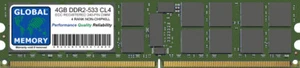 4GB DDR2 533MHz PC2-4200 240-PIN ECC REGISTERED RDIMM SERVER MEMORY RAM 4 RANK - Picture 1 of 1
