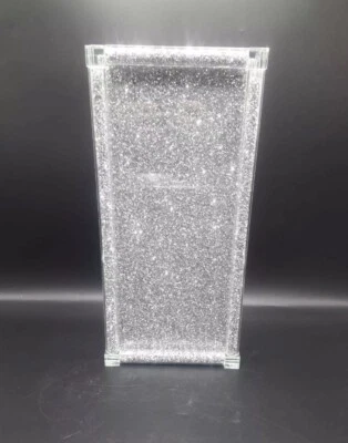 New Silver All Crushed Crystal Mirrored Tray, Placement or Serving Tray - Image 1 of 2