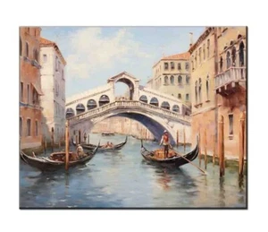 Venice Landscape oil painting printed on canvas-Home Wall Artwork Decor - Picture 1 of 8