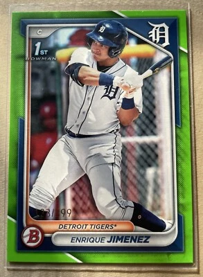 Bowman 2024 1st Enrique Jimenez #123/399 GREEN  - Image 1 of 2