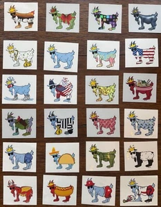GOAT USA Stickers - Pick your chosen GOAT! (48 choices)  New, rare, collectibles - Picture 1 of 60