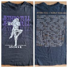 Jethro Tull 2001 T-Shirt Official World Tour Merch Backprint Vintage MEDIUM 