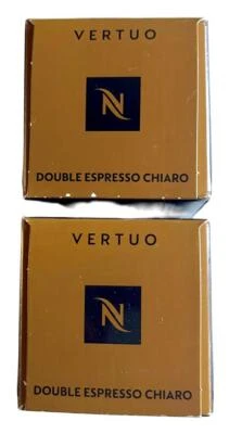 NESPRESSO DOBLE ESPRESSO CHIARO ~ 20 Cápsulas ~ 2 paquetes de 10 cada uno ~ NUEVO SELLADO Foto 1 de 4
