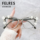 Women Cat Eye Fashion Blue Light Blocking Eyeglasses Clear Lens Glasses Frames 