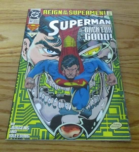 Superman Back For Good #82 DC Comic Reign of the Supermen Chromium Cover Unread - Picture 1 of 2