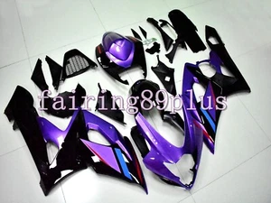 Purple Black ABS Injection Plastic Fairing Kit Fit for 2005 2006 GSXR1000 - Picture 1 of 6