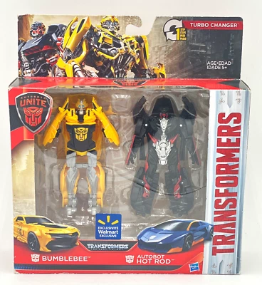 TRANSFORMERS Wal-Mart Exclusive Turbo Changers Bumblebee & Hot Rod - Image 1 of 4