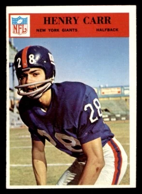 1966 Philadelphia Football #120 Henry Carr EX/MT - Image 1 of 2