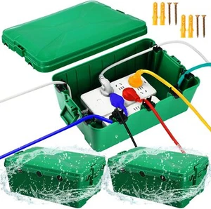 2 Pcs Large Outdoor Electrical Box Waterproof Extension Cord Outlet Cover - Picture 1 of 7