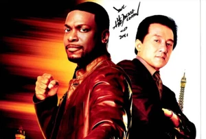 JACKIE CHAN Signed 12x8 Photo SHANGHAI NIGHTS & RUSH HOUR COA - Picture 1 of 1
