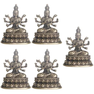 Skulptur Chinesische Buddha Statue Sitzende Buddha Statue Buddha Kopf Statue - Bild 1 von 12
