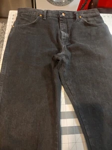 Vintage Wrangler 13MWZWK Men's Cowboy Cut Original Black Jeans Size 36*30 - Picture 1 of 10