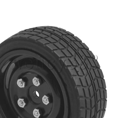 Rubber Tire and 5 Holes Wheel Rims 12 mm Hub for RC 1/10 On-Road Car Pack of 8 - Image 1 of 4