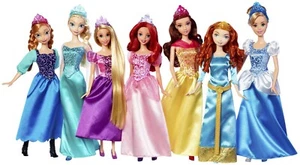 Muñeca de moda Princesa Disney 11" surtido Elsa Anna Mérida Ariel Belle elige - Imagen 1 de 8