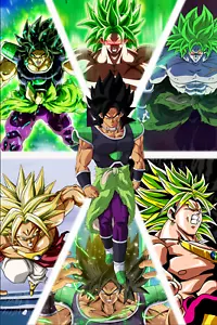 Dragon Ball Super Broly Transformations POSTER 24 x 18" SÜSS! - Bild 1 von 2
