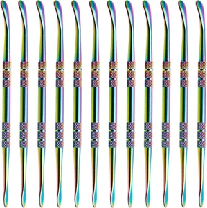 12 Stck. Wachsschnitzwerkzeuge, 4,75 Zoll Edelstahl Doppelendiger Formlöffel - Bild 1 von 12