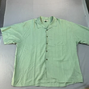 Camisa Tommy Bahama Cubana Para Hombre XXL 100% Seda Verde Menta Cuadros Abotonada - Imagen 1 de 14