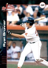 2001 Lowell Spinners Multi-Ad #8 Ryan Brunner Charles City Iowa IA Baseball Card