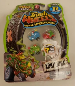 Trash Wheels Micro Cars Series 1 4-Pack incl. Tank Jeep Armored Car "ARMY JUNK" - Picture 1 of 2