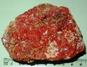 Crocoite - Red Lead Mine, Tasmania Mineral specimen 90x60mm #cro18 - Picture 1 of 5