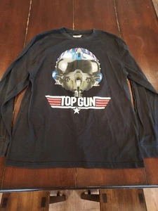 Top Gun Maverick Movie Flim Long Sleeve T-shirt Men's Medium Black - Picture 1 of 7