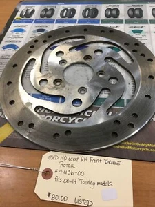Harley Davidson oem RH Front Brake Rotor #44136-00 - Picture 1 of 1
