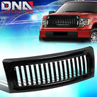 FOR 2009-2014 FORD F150 BADGELESS VERTICAL SLAT STYLE FRONT BUMPER GRILLE GLOSSY