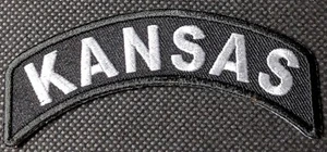 Kansas Mini Rocker bestickt Biker Patch - Bild 1 von 1