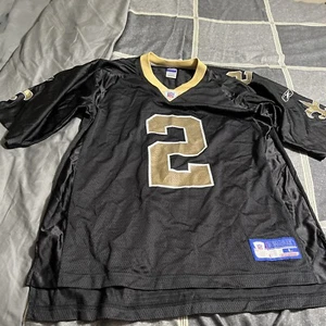 New Orleans Saints Aaron Brooks Jersey Mens Size L Vintage Black Adidas NFL - Picture 1 of 2