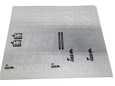 Team Donzi 193 Decals for boat for a cat or vee hull 193  r/c boat modeler - Image 1 of 4