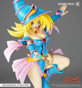 STATUE EN RESINE - Magicienne des Ténèbres (Dark Magican Girl)Yu-Gi-Oh!/ Kitsune - Picture 1 of 5