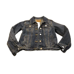 Levi Strauss Jean Denim Jacket Boys Girls Youth Size Medium 100% Cotton NICE! - Picture 1 of 13