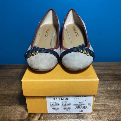 Unisa UNSANDIGO-J Women’s Wedge Shoes Size 9.5  LT Brown - Image 1 of 4