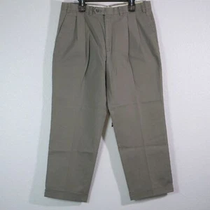 Ralph Lauren Straight Leg Dress Pants Classic Fit Olive Herringbone 38/30 NWT - Picture 1 of 9