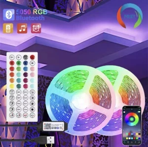 striscia led RGB 5050 bluetooth 20 colori e 22 modalità da 20mt - Foto 1 di 9