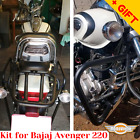 For Bajaj Avenger 220 Rack luggage system Crash bars Side carriers Kit, Bonus