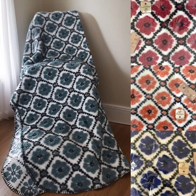 Hochwertige Schurwolldecke Kuscheldecke von Valentino Pucci Italien - Bild 1 von 4