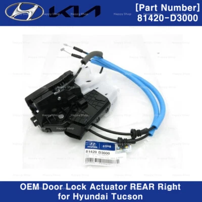 81420D3000 OEM Door Lock Actuator REAR Right RH for Hyundai Tucson 2016-2020 - Image 1 of 4