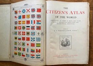 Bürgeratlas der Welt mit 120 Seiten Karten & Plänen 1898 G Newnes - Bild 1 von 4