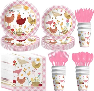 Huhn Party Deko für Geburtstag Babyparty, Bauernhof Tier Scheune  - Bild 1 von 7