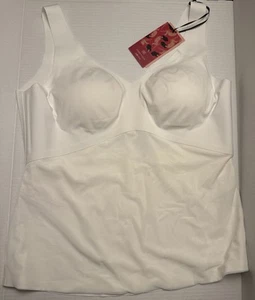 Honeylove White 2X Smoothing Shaper Cami Liftwear Tank Shapewear Torso Trimmer - Picture 1 of 15