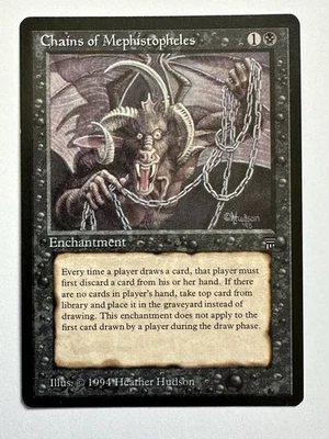 Chains of Mephistopheles - Magic The  Gathering Legends Rare LP Read Description - Image 1 of 4