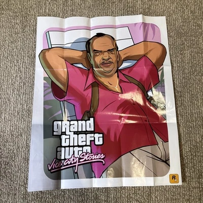 Grand Theft Auto Vice City Stories Playstation Portable PSP Poster Map Only - Image 1 of 4