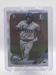 WANDER FRANCO - 2019 1st Bowman Chrome Prospects #BCP-100 Tampa Bay Rays - Bild 1 von 2