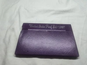 1987 S United States Mint ANNUAL 5 Coin Proof Set Original Box and COA Complete - Picture 1 of 6