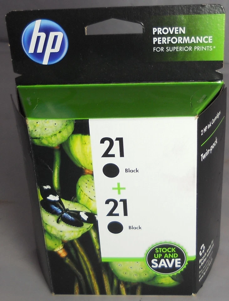 HP 21 Black Single Genuine / Original Ink Jet Cartridge exp. 06/2013 - Image 1 of 2